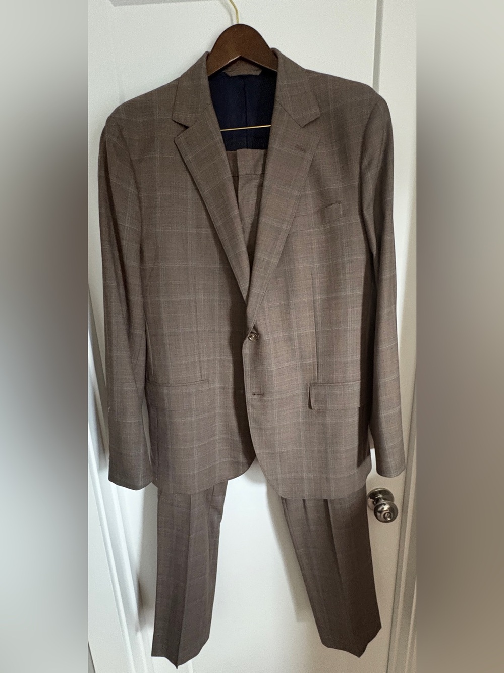 Bonobos Brown Plaid Two-Piece Suit